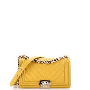 Chanel Boy Flap Bag Chevron Caviar Old #242357C31B